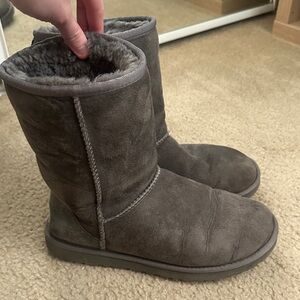 UGG Women's Charcoal Suede Winter Boots